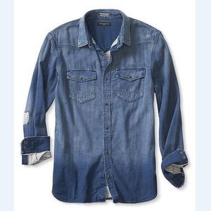 Medium Tall Banana Republic Denim Shirt Camden Fit